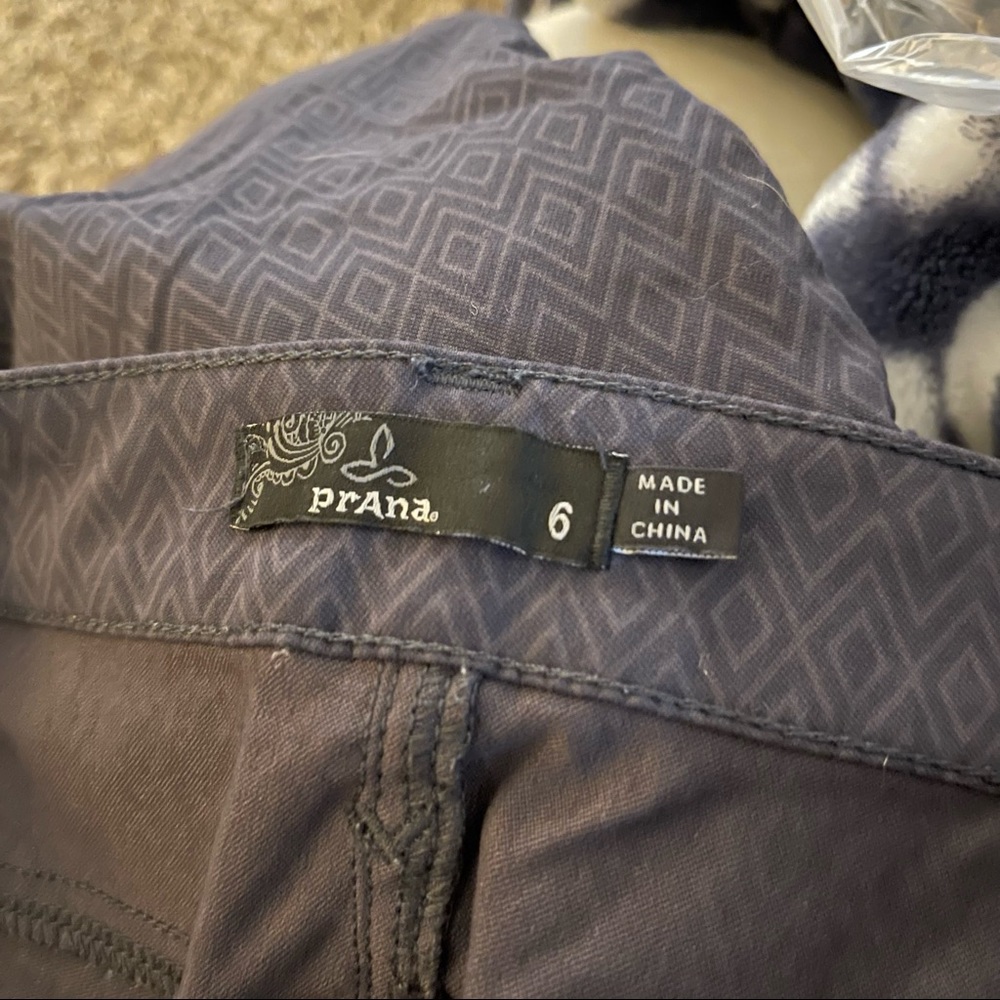Prana Meme Cargo Skinny Pants Outdoors Printed Quartz Size 6 - Picture 4 of 4